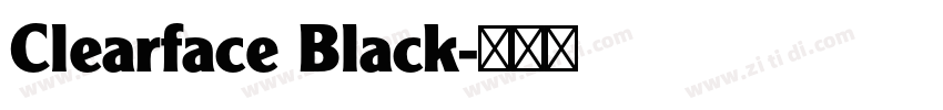 Clearface Black字体转换